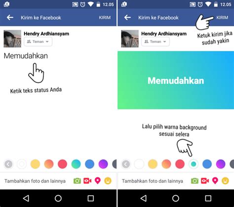 Cara Membuat Status Fb Bervariasi dengan Warna-Warni